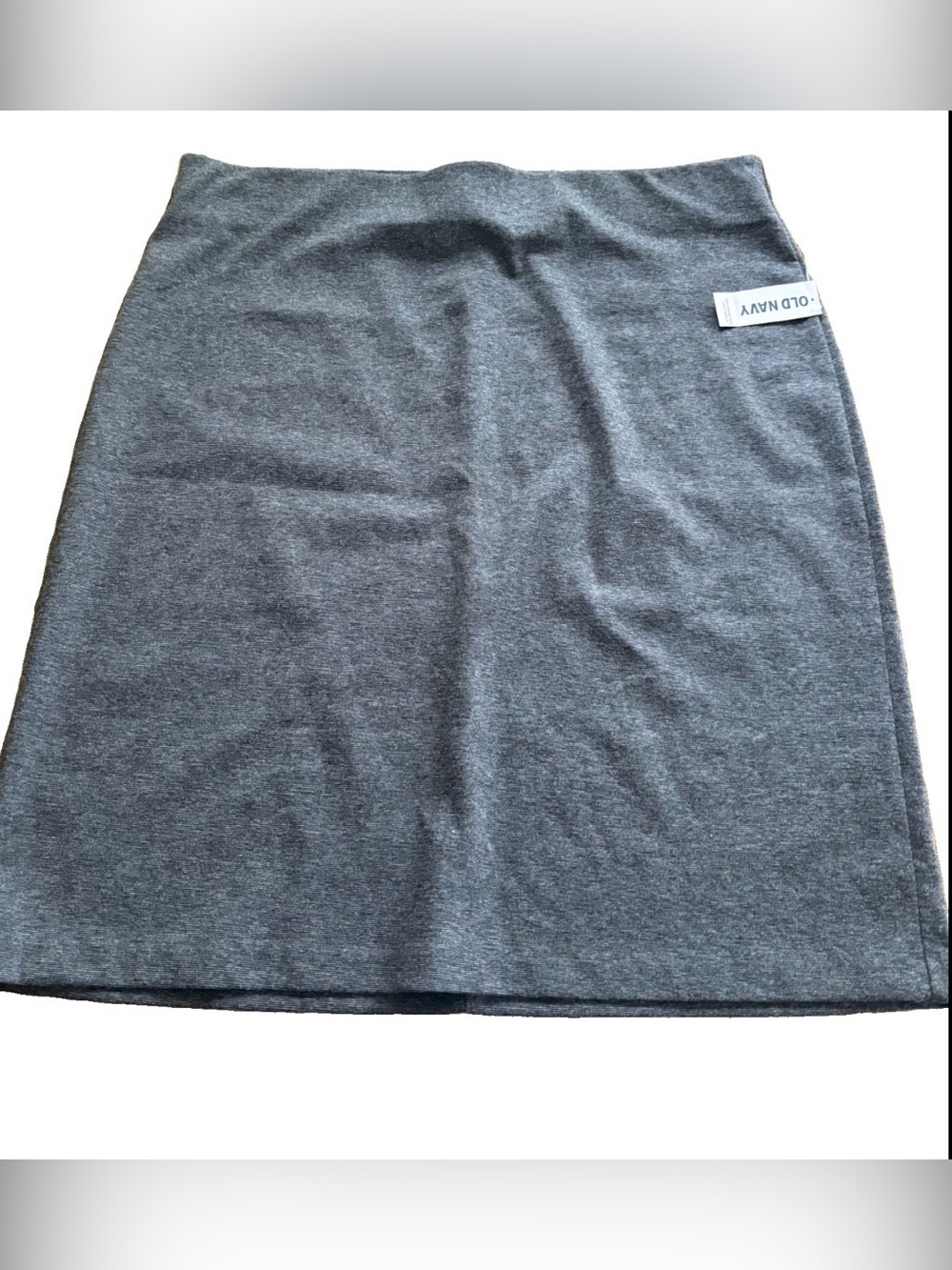 NWT Old Navy Jersey Knit Pencil A Line Skirt in Grey Size L